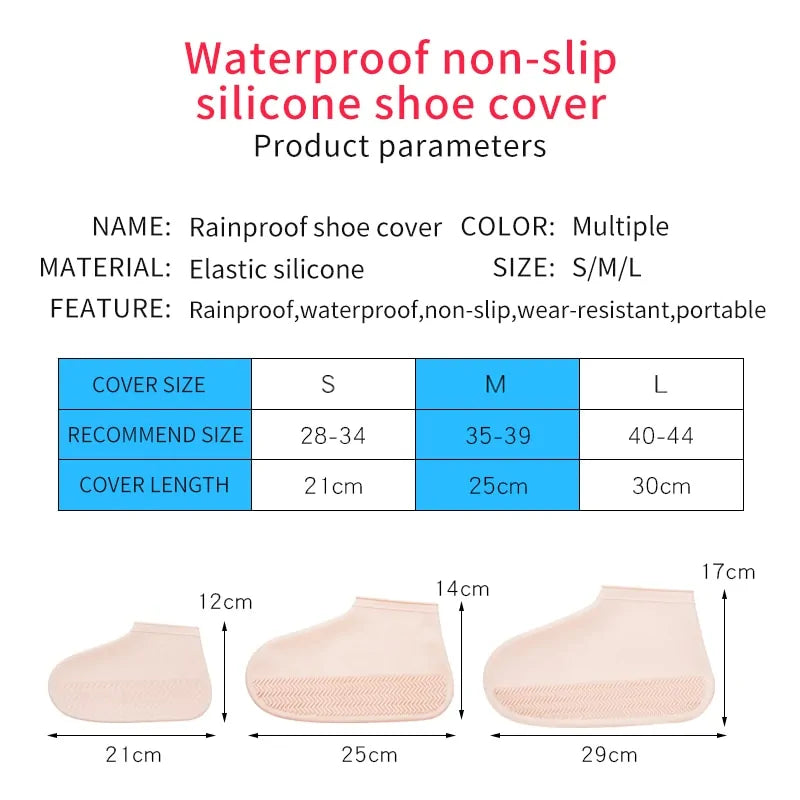 Waterdichte silicone schoenhoezen